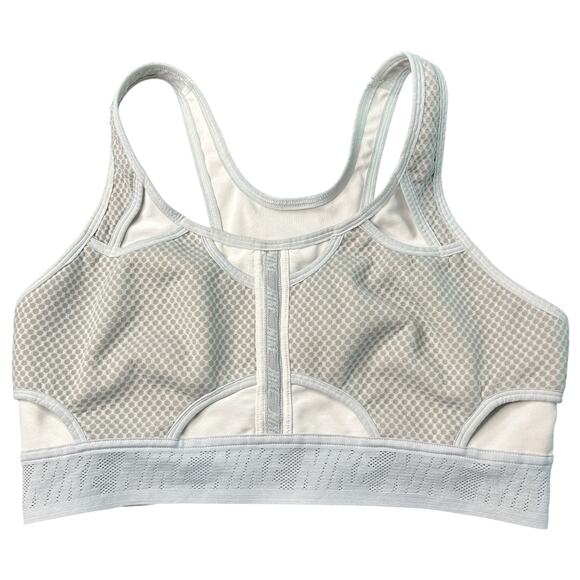 Nike Dri-Fit Women's Adv Swoosh Sports Bra Size XL Ivory Grey - Picture 1 of 8